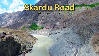 Drone Footage Of The Most Beautiful Skardu Road - Gilgit Baltistan | Umar Subhanullah Khan |