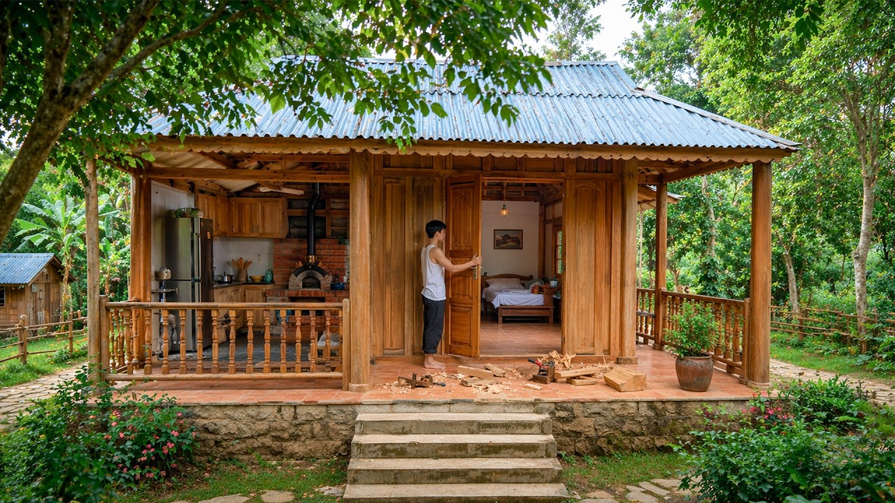 From a deserted plot of land, the man transformed it into a dream house. | by @forestlife22