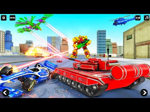 Eagle and Tank Robot Transformation Game - Car Robot Game - Android IOS Gameplay.