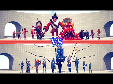 PIRATE DLC TEAM vs SPOOKY DLC TEAM - Totally Accurate Battle Simulator TABS