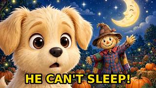Bedtime Story for Kids 🌙 Cassie and the Sleepy Scarecrow 🐶🌾 | 4-Minute Can't-Sleep Story