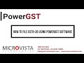 How to File GSTR-3B Using PowerGST Software