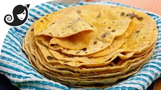 2-ingredient Sweet Potato Flatbread (Roti) recipe | Oil-free + Yeast-free Recipe | Vegan Recipe