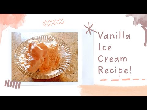 Homemade Vanilla Ice Cream |Only 3 Ingredients| Without Beater Recipe By Areeba's Kitchen