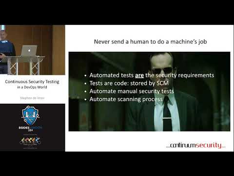 BSides London 2014 Stephen de Vries  Contininuous Security Testing in a DevOps World Rerelease