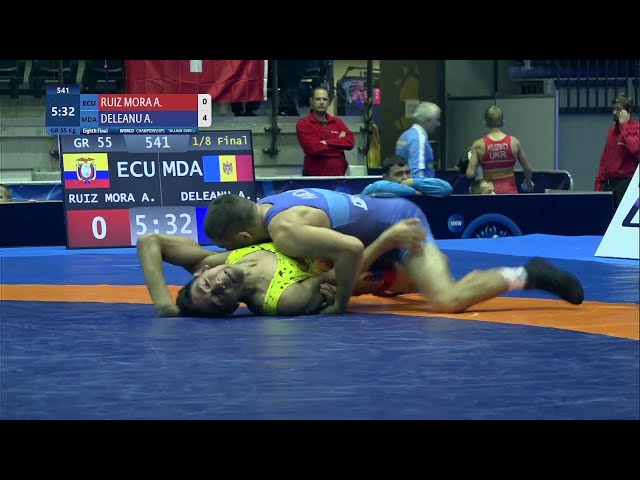 146 | 541 | Juniors GR 55kg | 1/8 Final | RUIZ MORA Antonio Jordan (ECU) | DELEANU Artiom (MDA)
