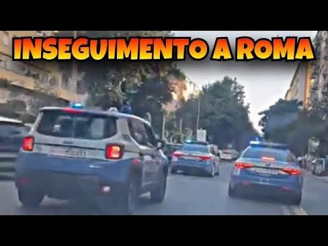 Folle Inseguimento di Polizia e Carabinieri a Roma