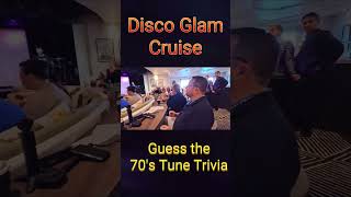 Matt grooving along in the Guess the 70s Tune trivia on P&O Cruises Australia  Pacific Adventure.