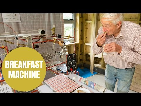 英國阿公打造【全自動早餐烹調機】！