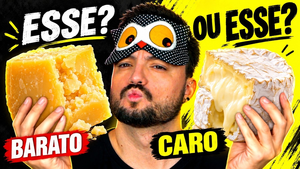 PROVANDO QUEIJOS SEM SABER O PREÇO - VALE A PENA?