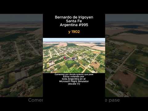 Bernardo de Irigoyen, Santa Fe desde el Microsoft Flight Simulator #bernardodeirigoyen #santafe