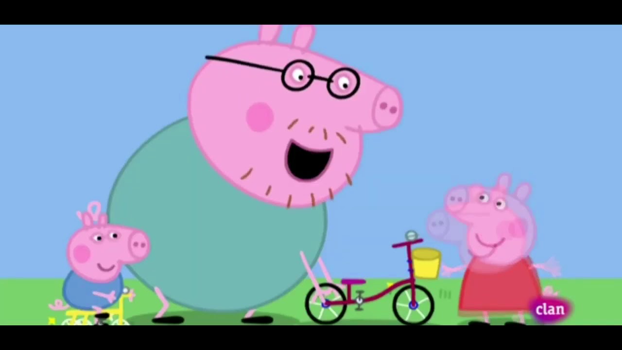 Свинка Пеппа S01 E12 : Велосипеды (испанский)