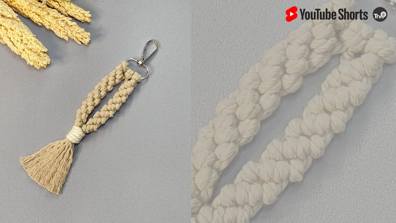 #shorts Gantungan Kunci Macrame By Trini ID | Macrame Keychain