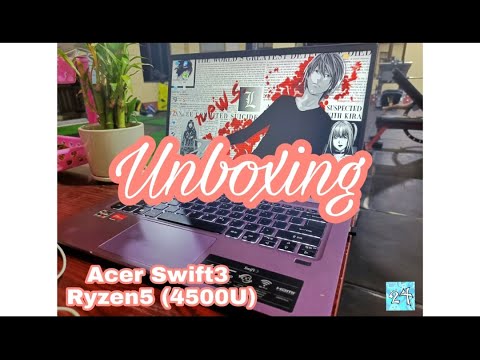 Acer Swift 3 Ryzen5 (4500U) Aesthetic Unboxing