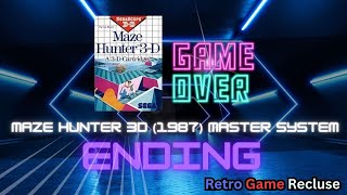 Maze Hunter 3-D (1987) Sega Master System ending [Retro Gaming]