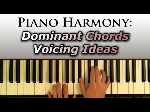 Dominant (7th) Chord Voicing Ideas for Piano