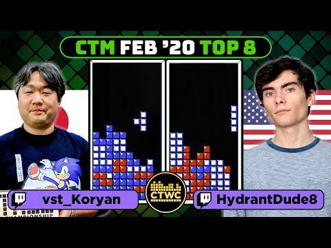 CTM FEB 2020 - QUARTERFINAL - Koryan vs  Max - Classic Tetris Monthly
