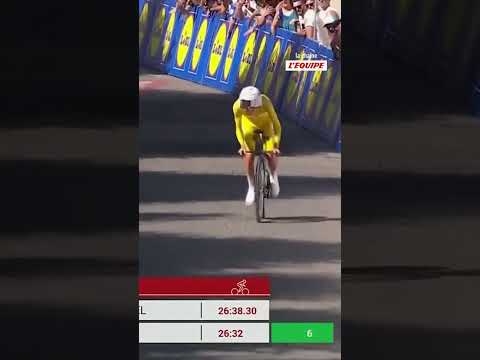 🔥 Pogacar l'emporte après une fin de course de folie ! #cyclisme #highlights #pogacar