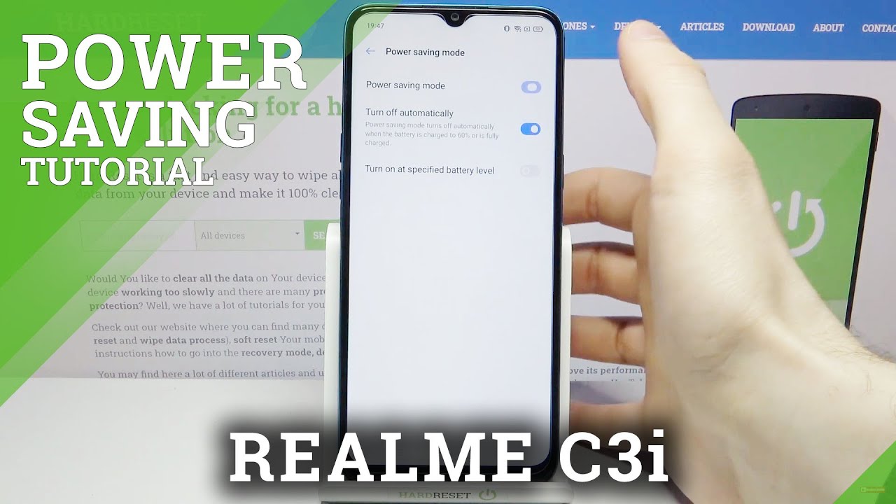 How to Activate Power Saving Mode in REALME C3i – Extend Battery Life