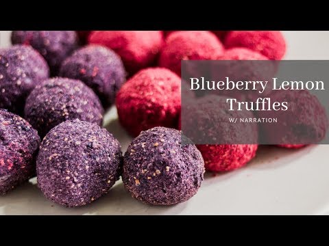 Blueberry Lemon Truffle with Narrative (w/ Paleo Substitutes)