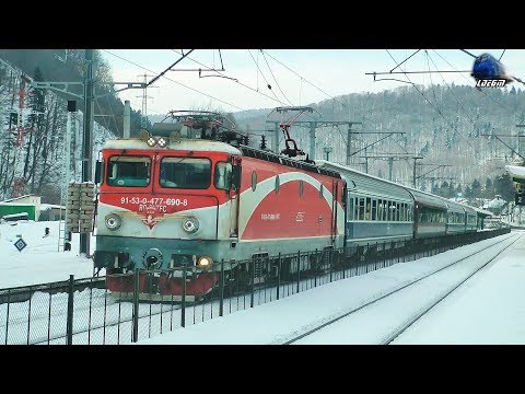 Trenurile Zapezii/Snow Trains/Schneezüge in Gara Sinaia Station - 02 March 2018