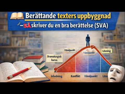 📖 Berättande texters uppbyggnad – så skriver du en bra berättelse (SVA)