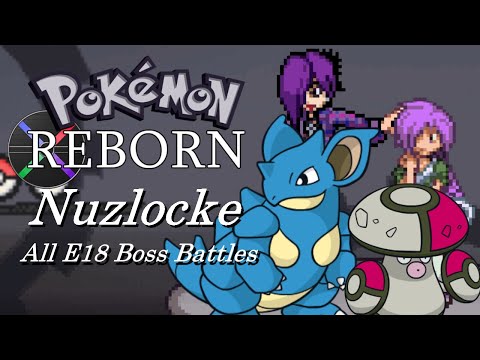 Pokemon Reborn Nuzlocke  - All E18 Story Bosses (Set Mode, No Items)