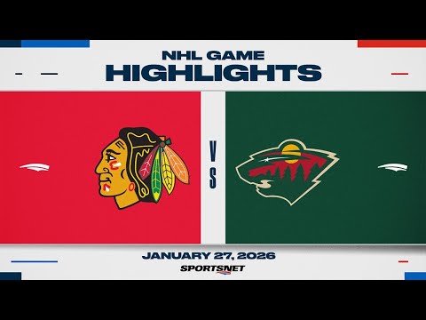 NHL Highlights | Blackhawks vs. Wild - January 27, 2026