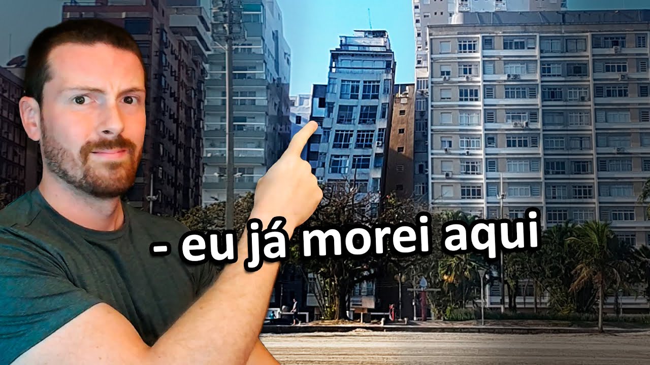 Como é morar num prédio TORTO de Santos?