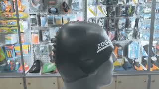 Шапочка для плавания Zoggs Silicone Cap (черный)