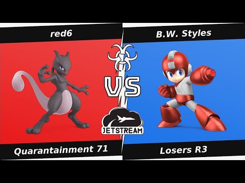 Quarantainment 71 Losers R3 - red6 (Mewtwo) Vs B.W. Styles (MegaMan) - SSBU