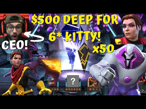 CEO! x50 Kitty Pryde Cavs! $500 Deep For 6*! Nimrod Featured Crystals! -Marvel Contest of Champions