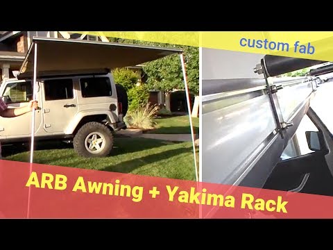 ARB Awning Custom Install on Yakima Roof Rack - Jeep Wrangler - Josh's Garage