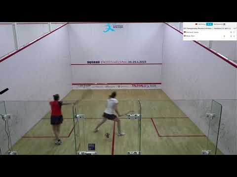 Saskia Beinhard -  Fleur Maas (Germany vs Netherlands)  ESF European Team Squash Championships 2023