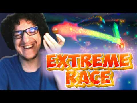 We raced Peggle Deluxe (it was hilarious)