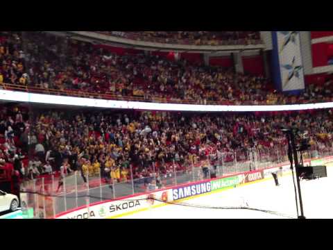 Sweden - Finland semi final world championship 2013, empty net goal.