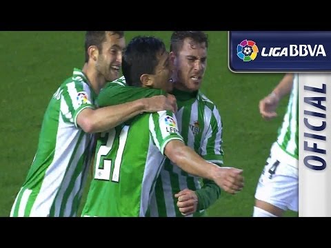 Gol de Lolo Reyes (1-0) en el Real Betis - Málaga CF  - HD