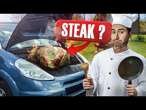 Faire cuire un steak sous un capot : ÇA FAIT QUOI ?