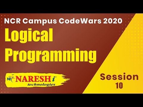 Logical Programming | Session 10 | by Mr Srinivas