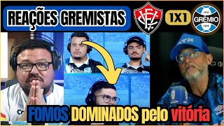 REAÇÕES dos GREMISTAS  - VITÓRIA 1x1 GRÊMIO -  REAÇÕES BAGÉ E FARID