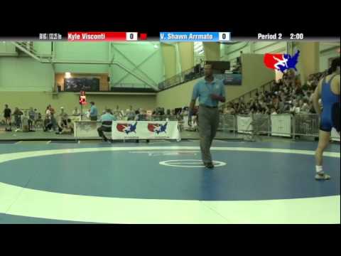 University Nat`ls FS  60 KG / 132.25 lbs: Kyle Visconti vs. V. Shawn Arrmato
