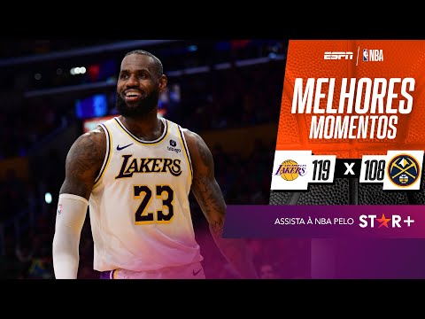LeBron e Davis brilham e conduzem vitória dos Lakers sobre os Nuggets | Melhores Momentos