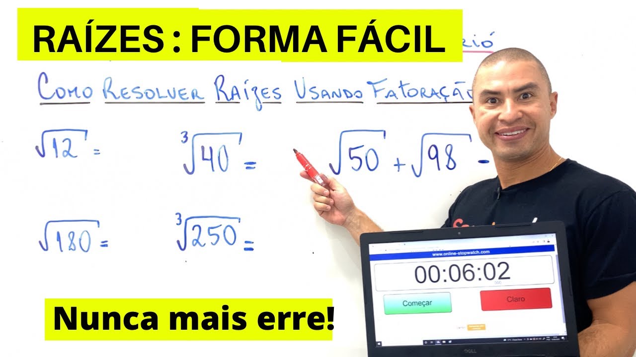COMO CALCULAR RAIZ USANDO FATORAÇÃO | FÁCIL e RÁPIDO