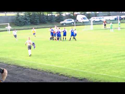 Historyczna bramka.Baraż Kujawianka Strzelno - Orzeł Służewo.