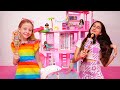 Nastya and Eva in Barbie's escape rooms