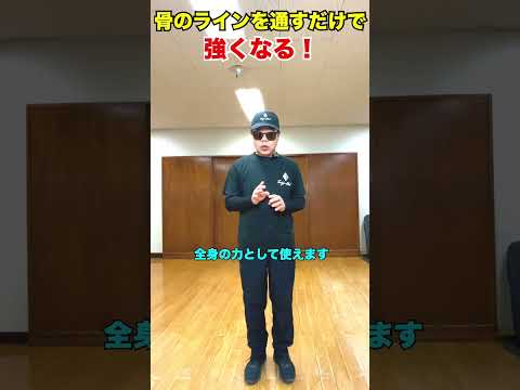 骨のラインを通すだけで強くなる　#武術 #太極拳  #護身術   50代 ♯60代  #転倒防止  #体幹