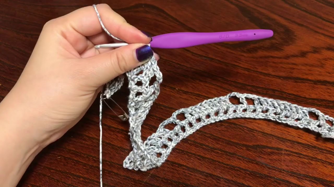 模様編みマフラーの編み方