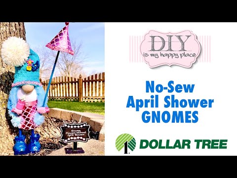April Showers - DIY Craft No-Sew Gnomes W/ Galoshes 🌧  ☔️ 🌼