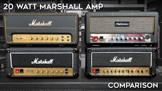 Video thumbnail for 20w Marshall Amp Comparison! (SV20H vs SC20H vs 2525H vs DSL20HR) by Sonic Drive Studio