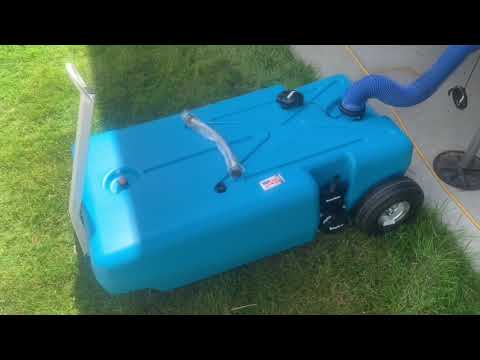Barker 42 gallon tote along waste tank